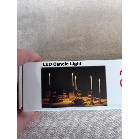 LED Taper Candles with Remote Pink & Purple Flameless Flickering Battery - Picture 2 of 5